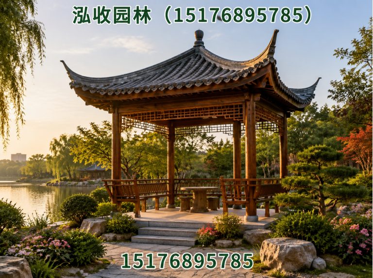 武威防腐木凉亭展示图